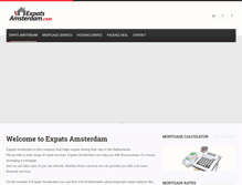 Tablet Screenshot of expatsamsterdam.com